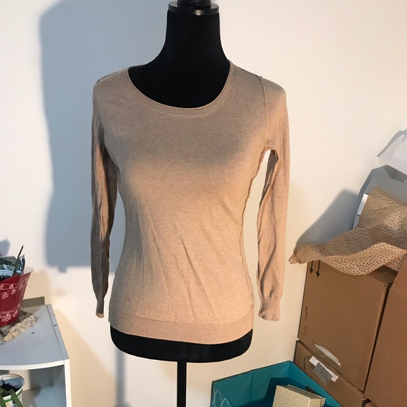 a.n.a Sweaters - Crew-neck Tan Sweater